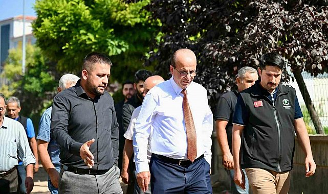 Başkan Geçit, Çavuşoğlu mahallesindeki asfalt serim çalışmalarını inceledi