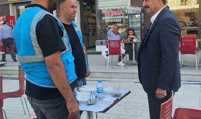 Başkan Taşkın'dan yeni çarşı esnafına ziyaret