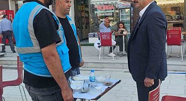 Başkan Taşkın'dan yeni çarşı esnafına ziyaret