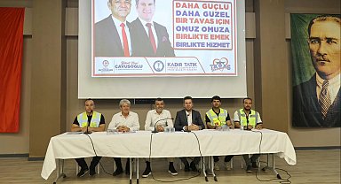 Başkanlar ve muhtarlar Tavas'ın sorunlarını masaya yatırdı