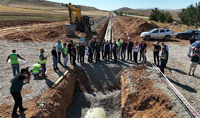Bayburt Kırklartepe Barajı sulama inşaatında inceleme