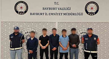 Bayburt'ta 5 düzensiz göçmen yakalandı