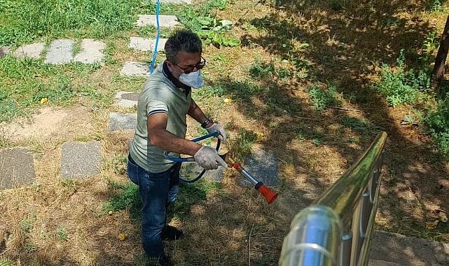 Bayburt'ta larva ilaçlaması ve temizlik çalışmaları sürüyor