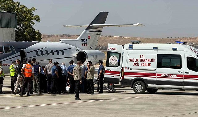 Bıçaklanan Milletvekili Melih Meriç ambulans uçakla İstanbul'a sevkedildi