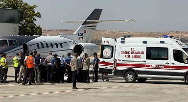 Bıçaklanan Milletvekili Melih Meriç ambulans uçakla İstanbul'a sevkedildi