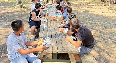 Bilecik'te çocuklar doğayla iç içe keyifli bir gün geçirdi