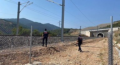 Bilecik'te YHT hattında güvenlik kontrolü