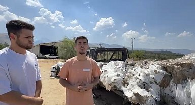 Bir yıllık emekleri 15 dakikada küle döndü