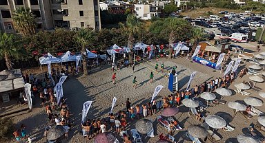 Bodrum'da plaj voleybolu heyecanı