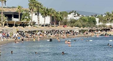 Bodrum'da termometre 40'ı, hissedilen sıcaklık 45'i gördü