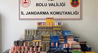 Bolu'da kaçakçılara ağır darbe: 1 milyon 150 bin liralık kaçak ürün ele geçirildi
