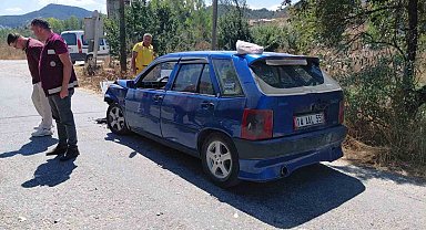 Bolu'da otomobille çarpışan motosikletin sürücüsü yaralandı
