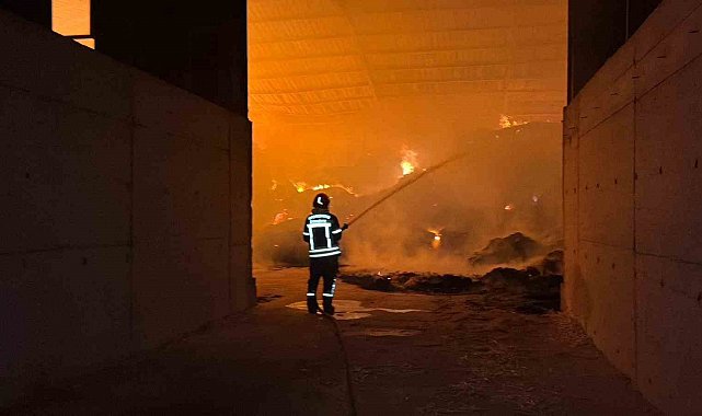 Burdur'da çiftlik yangını