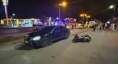 Burdur'da otomobil ile motosiklet çarpıştı: 2 yaralı