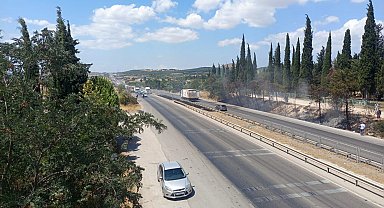 Bursa-İzmir yolunda yangın