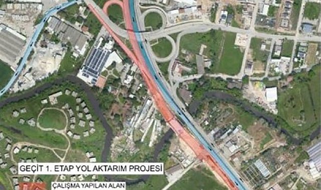 Bursa'da Geçit Köprüsü bağlantı yollarında 15 günlük çalışma