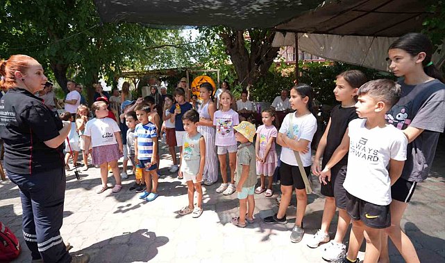 Büyükşehir yangından etkilenen çocukların yanında