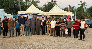 Büyükşehir'den mevsimlik tarım işçilerine destek