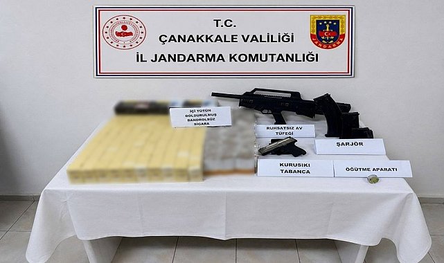 Çanakkale'de kaçakçılık operasyonu