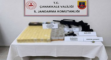 Çanakkale'de kaçakçılık operasyonu