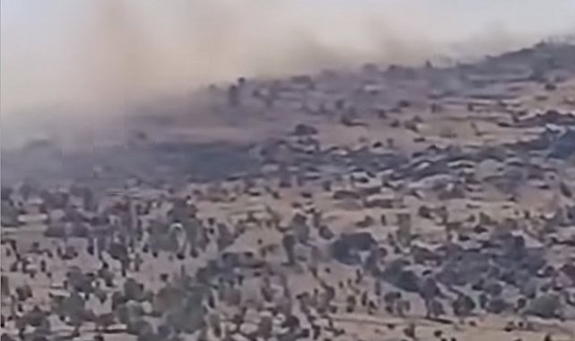 Çankırı'da çıkan arazi yangını kontrol altına alındı