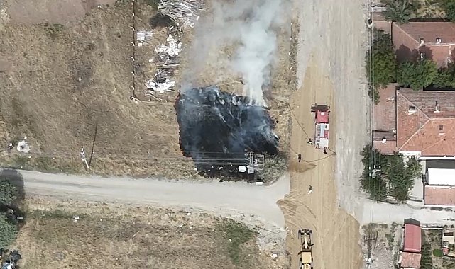 Çankırı'da çıkan arazi yangınını itfaiye söndürdü
