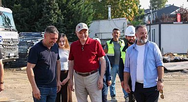 Cedidiye Kent Meydanı ve 19 Mayıs Spor Kampüsü inşaatında sona doğru