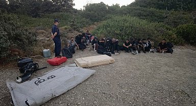Çeşme'de 16 düzensiz göçmen yakalandı