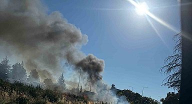 Çevre yolunda alev alan araç küle döndü
