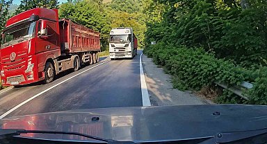 Cinayete teşebbüs gibi hatalı sollama kamerada