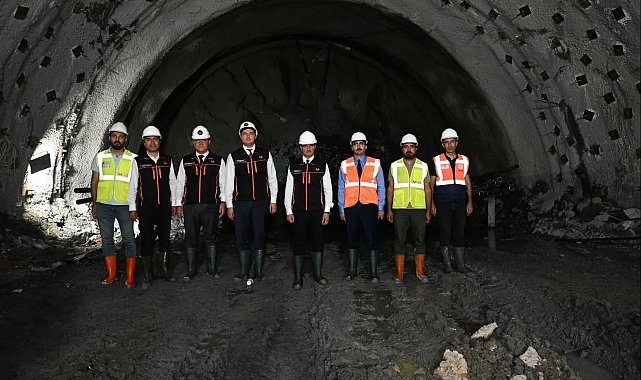 Çirişli Tüneli'nde kazı ve destek çalışmalarında yüzde 60, nihai beton çalışmalarında ise yüzde 49 seviyesine ulaşıldı