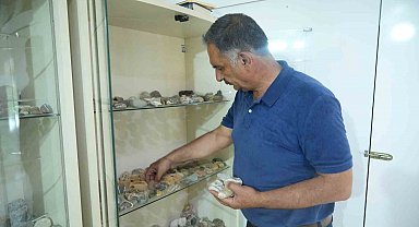 Çobanlık yaparken başlayan taş merakı 40 yıllık koleksiyona dönüştü