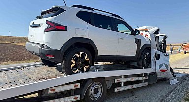 Çorum'da çekici traktöre arkadan çarptı: 1 yaralı