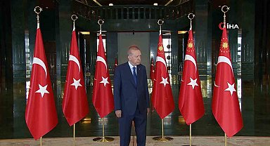 Cumhurbaşkanı Erdoğan, 30 Ağustos Zafer Bayramı tebriklerini kabul etti