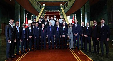 Cumhurbaşkanı Erdoğan, Trendyol Süper Lig'e çıkan takımları kabul etti