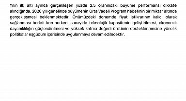 Cumhurbaşkanı Yardımcısı Yılmaz: "Yıllıklandırılmış milli gelirimiz 1,71 trilyon dolara yükselmiştir"