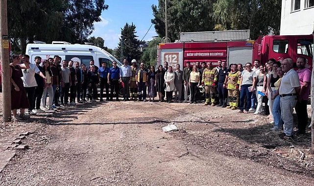 Defne İlçe Sağlık Müdürlüğü'nde yangın ve ilk müdahale eğitimi verildi