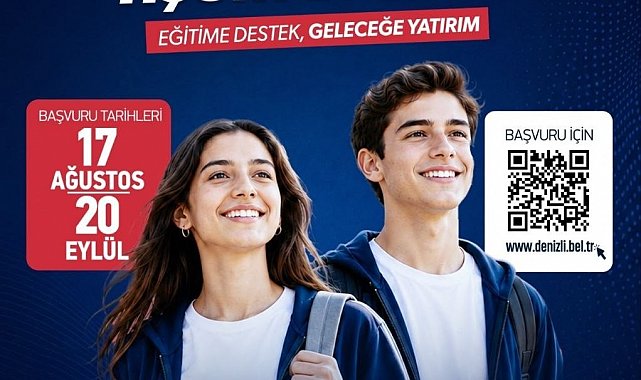 Denizli'de liseye başlayacak olan öğrencilere eğitim desteği