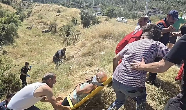 Dere yatağına yuvarlanan yaşlı adam dron ve iz takip köpekleri sayesinde bulundu