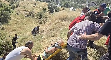Dere yatağına yuvarlanan yaşlı adam dron ve iz takip köpekleri sayesinde bulundu