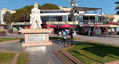 Didim Belediyesi yeşil alanlarda bakım ve düzenleme çalışmalarını sürdürüyor