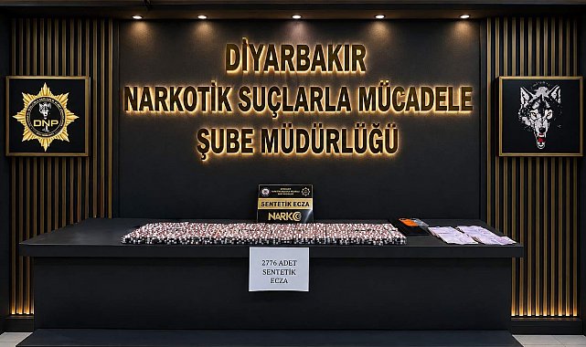Diyarbakır'da 2 bin 776 adet sentetik ecza maddesi ele geçirildi: 1 tutuklama