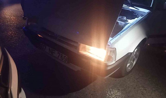 Drift atıp polisten kaçan alkollü sürücüye hararet engeli