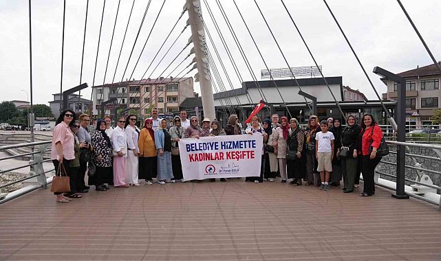 Düzce Belediyesi hizmette, kadınlar keşifte