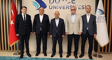 Düzce TSO'dan Rektör Sözbir'e hayırlı olsun ziyareti