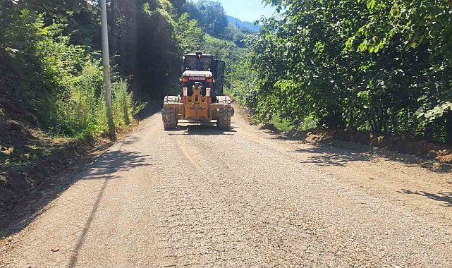 Düzce'de köylerde alt yapı çalışmaları sürüyor