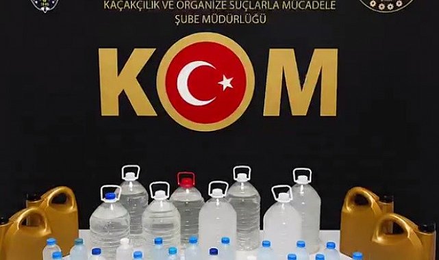 Edirne'de sahte içki operasyonu