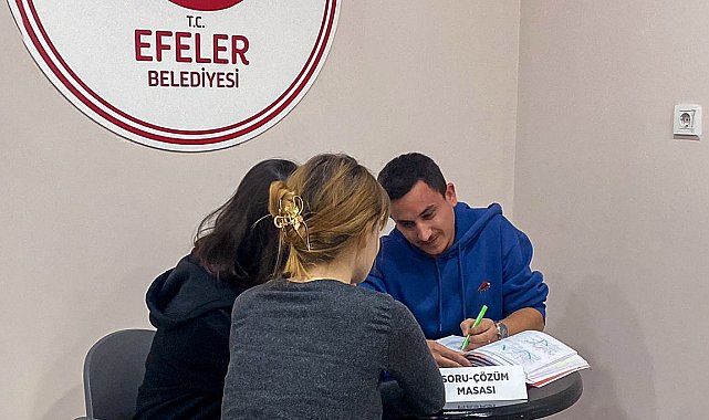 Efeler Belediyesi'nden sınavlar hazırlanan gençlere ücretsiz destek