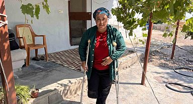 Ekmek parasını kazandığı esnada bacağını çırçır makinesine kaptıran Emine, sürünerek geçirdiği yıllarına son vermek istiyor