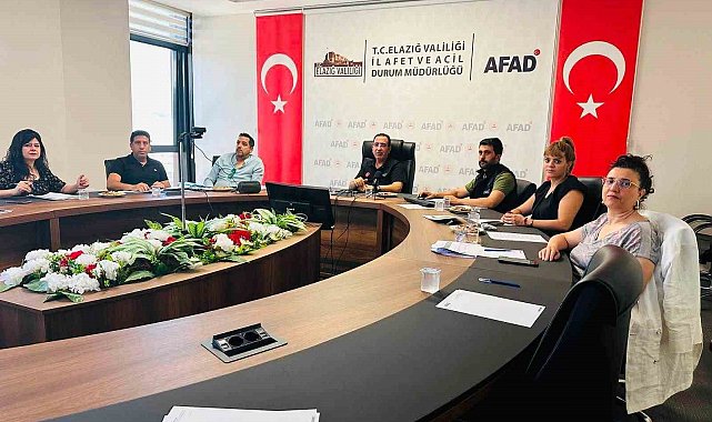 Elazığ'da afet risklerinin azaltılmasına yönelik çalışmalar ele alındı